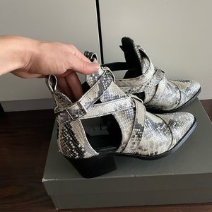 ALLSAINTS Darcy Leather Buckled Booties